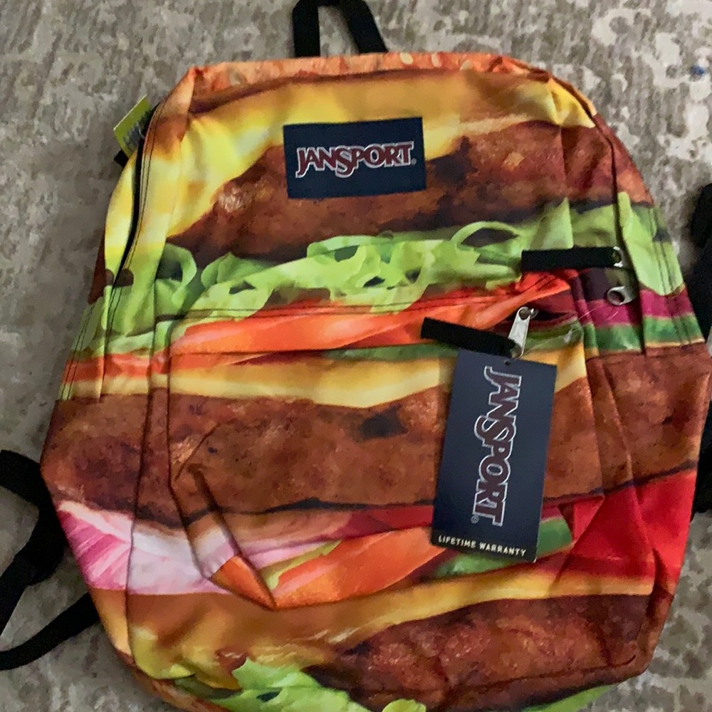 NWT JANSPORT Cheeseburger Backpack